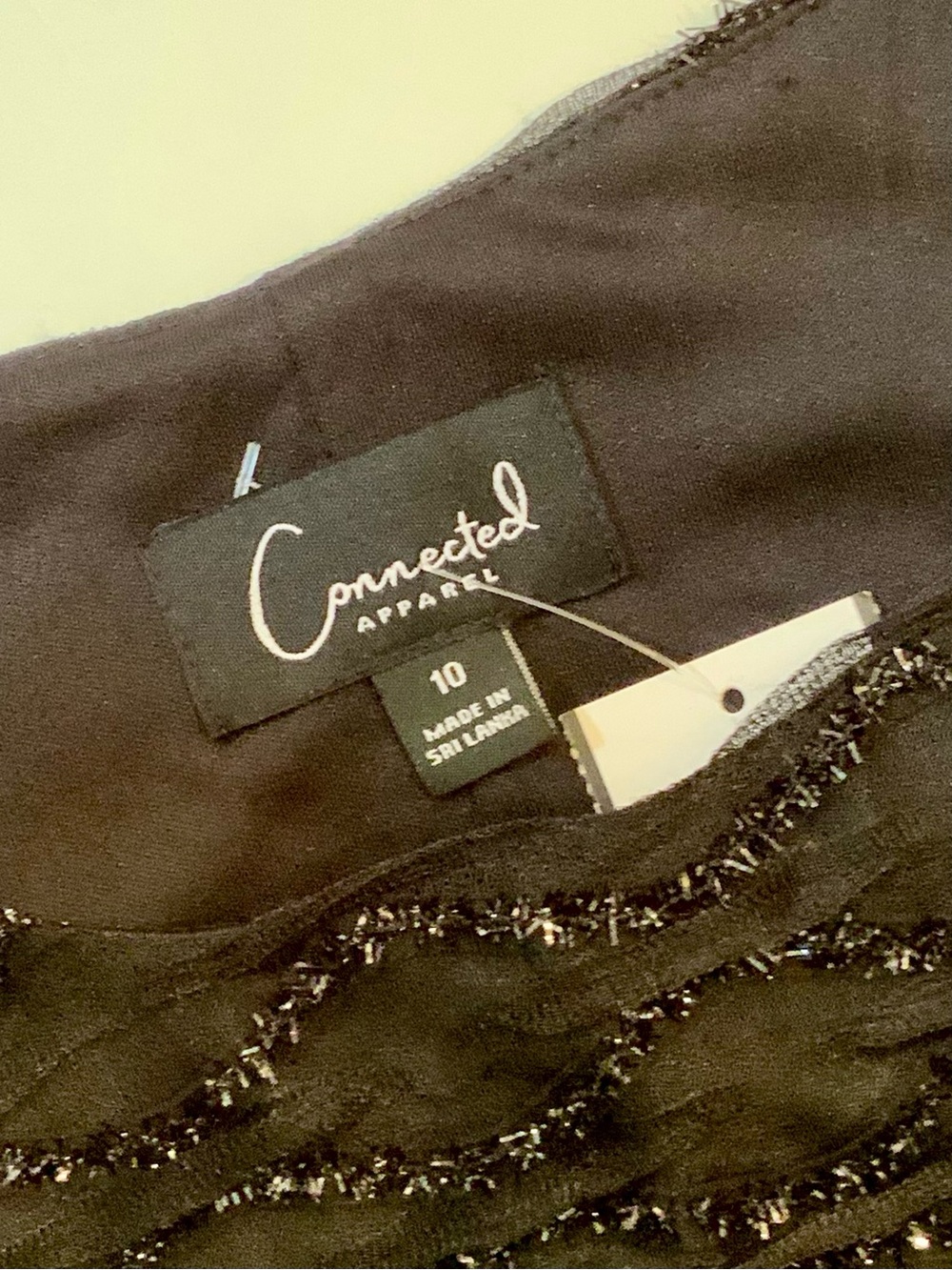 Connected Apparel Black Cocktail Dress - Picture 9 of 10